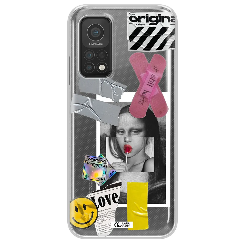 Mona Lisa Street Style Xiaomi Mi 10T Clear TPU Case