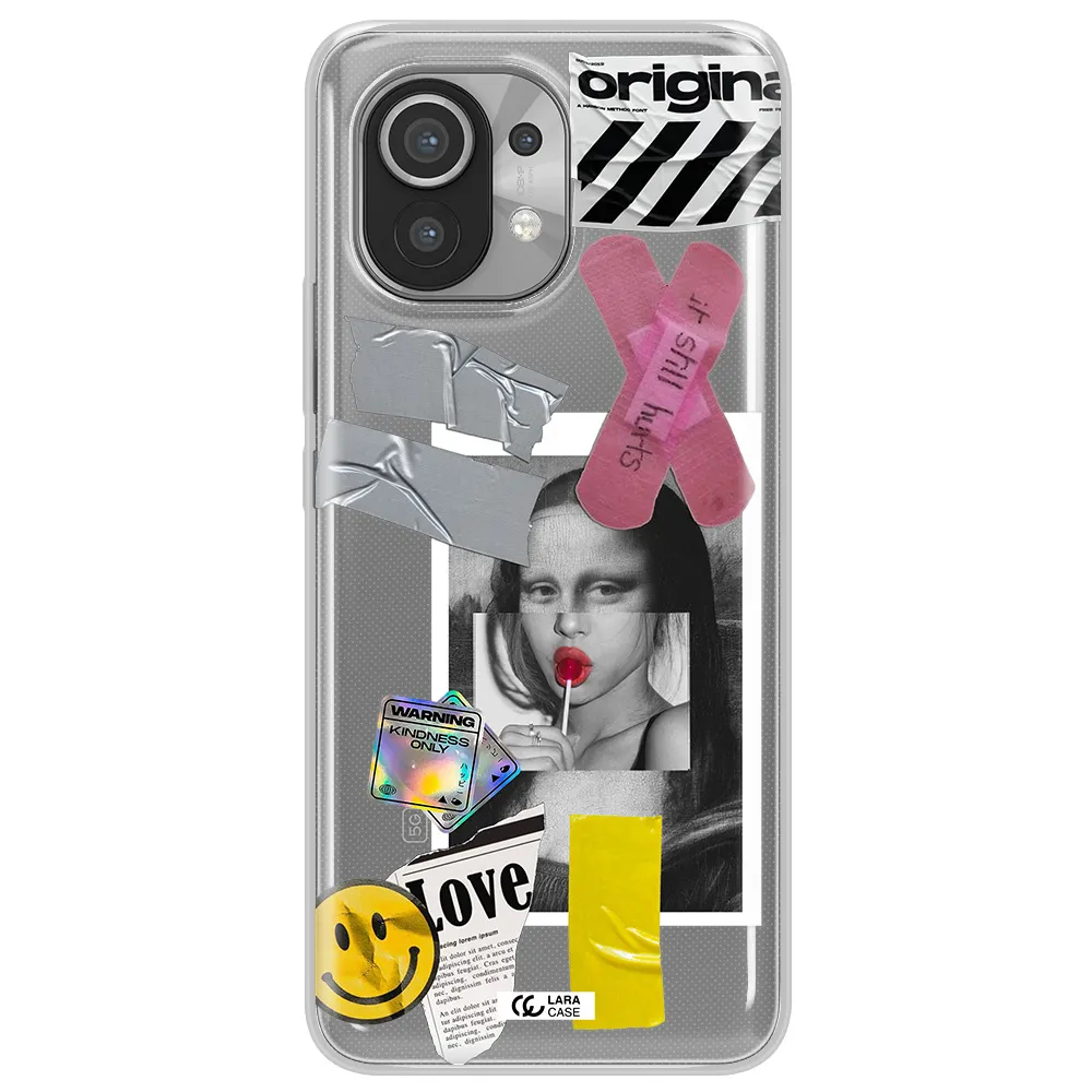 Mona Lisa Street Style Xiaomi Mi 11 Clear TPU Case