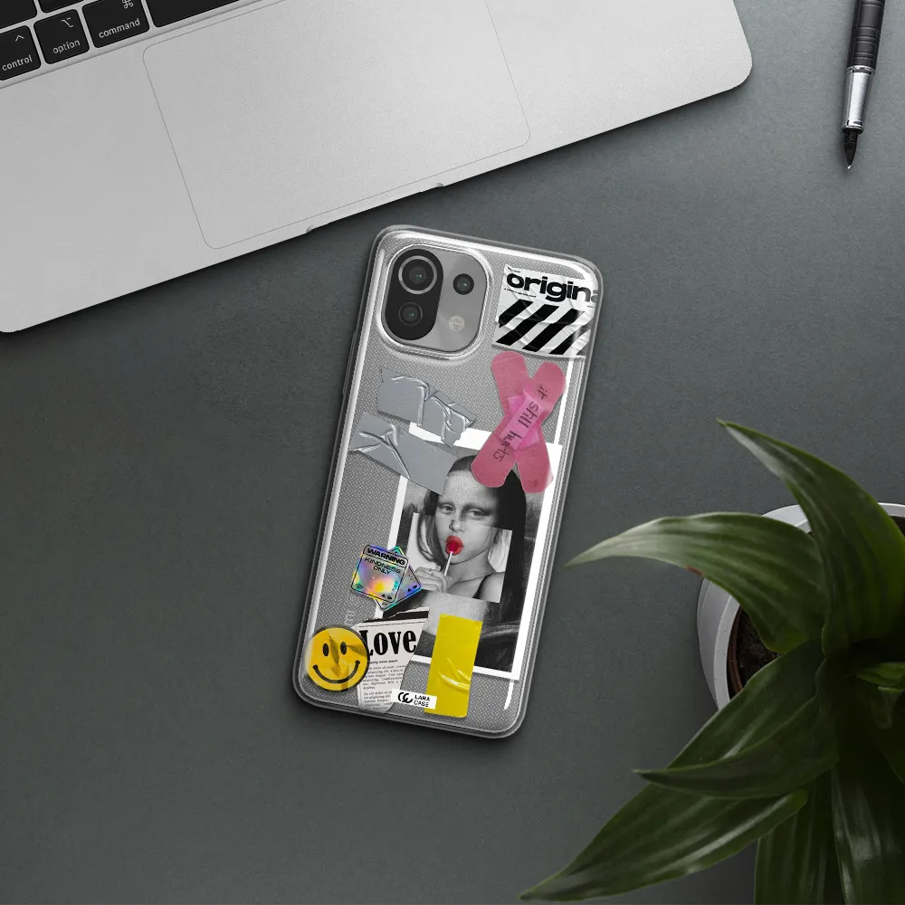 Mona Lisa Street Style Xiaomi Mi 11 Lite Clear TPU Case