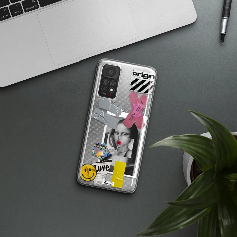 Mona Lisa Street Style Xiaomi Note 11 Pro Clear TPU Case