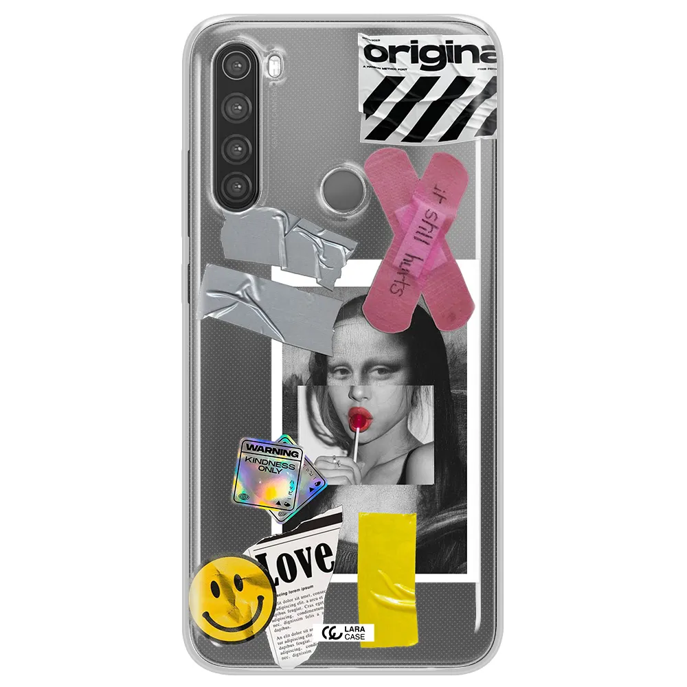 Mona Lisa Street Style Xiaomi Note 8 Clear TPU Case