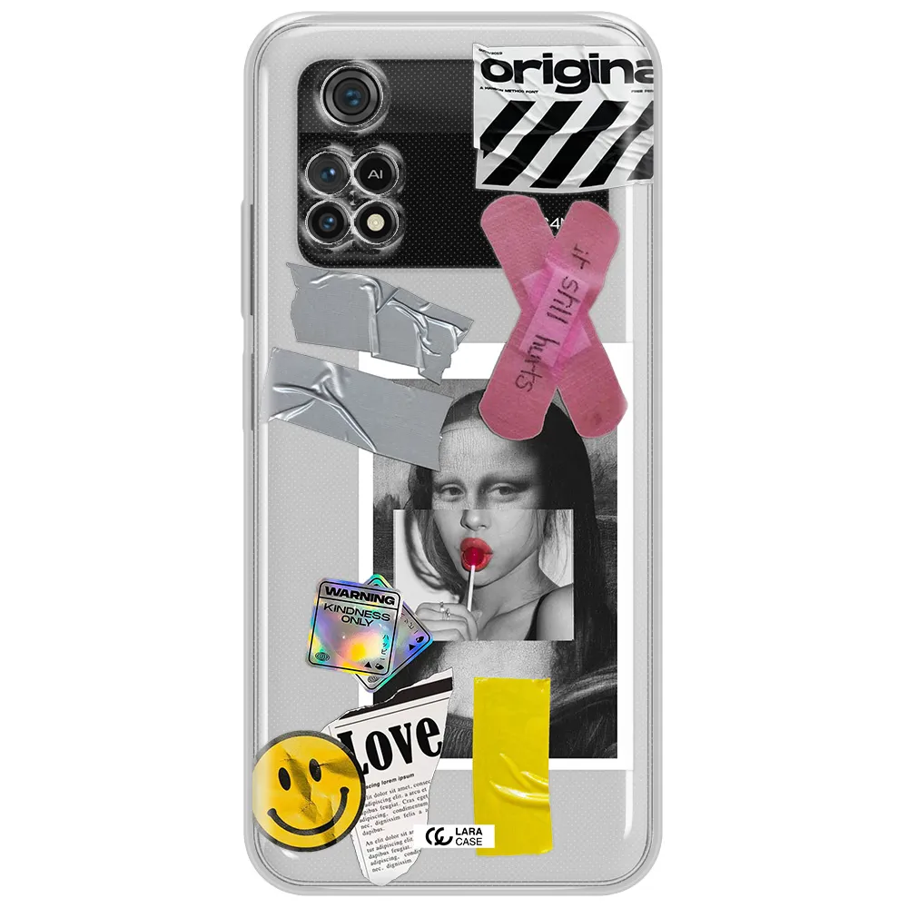 Mona Lisa Street Style Xiaomi Poco M4 Pro 4G Clear Tpu Case