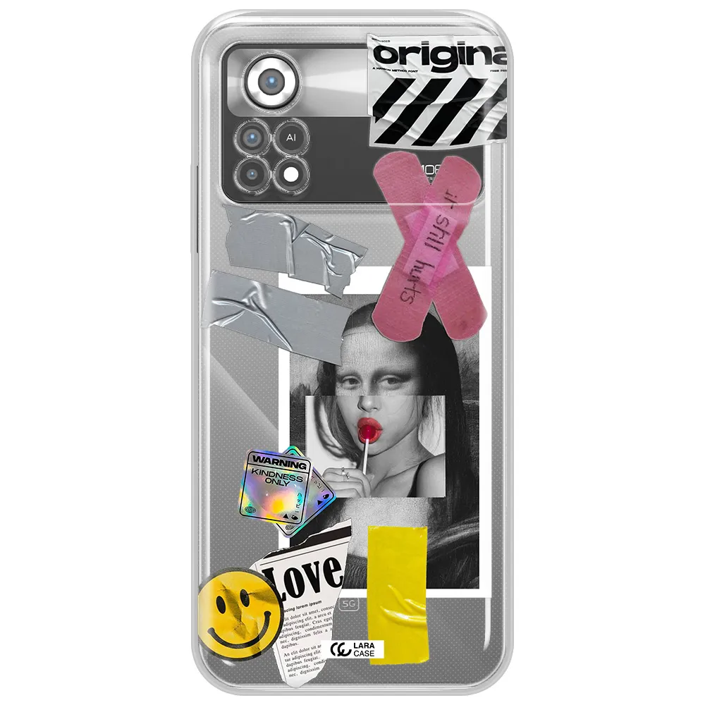 Mona Lisa Street Style Xiaomi Poco X4 Pro Clear TPU Case