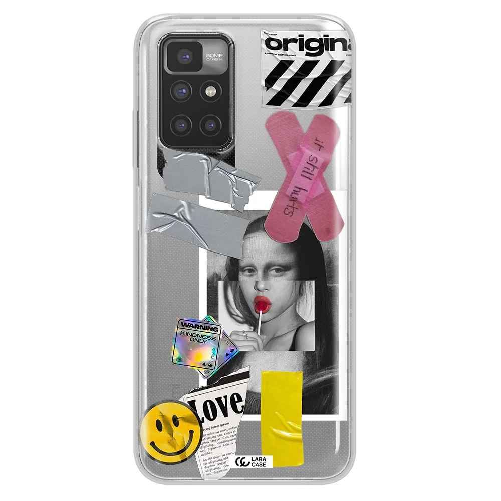 Mona Lisa Street Style Xiaomi Redmi 10 Clear TPU Case