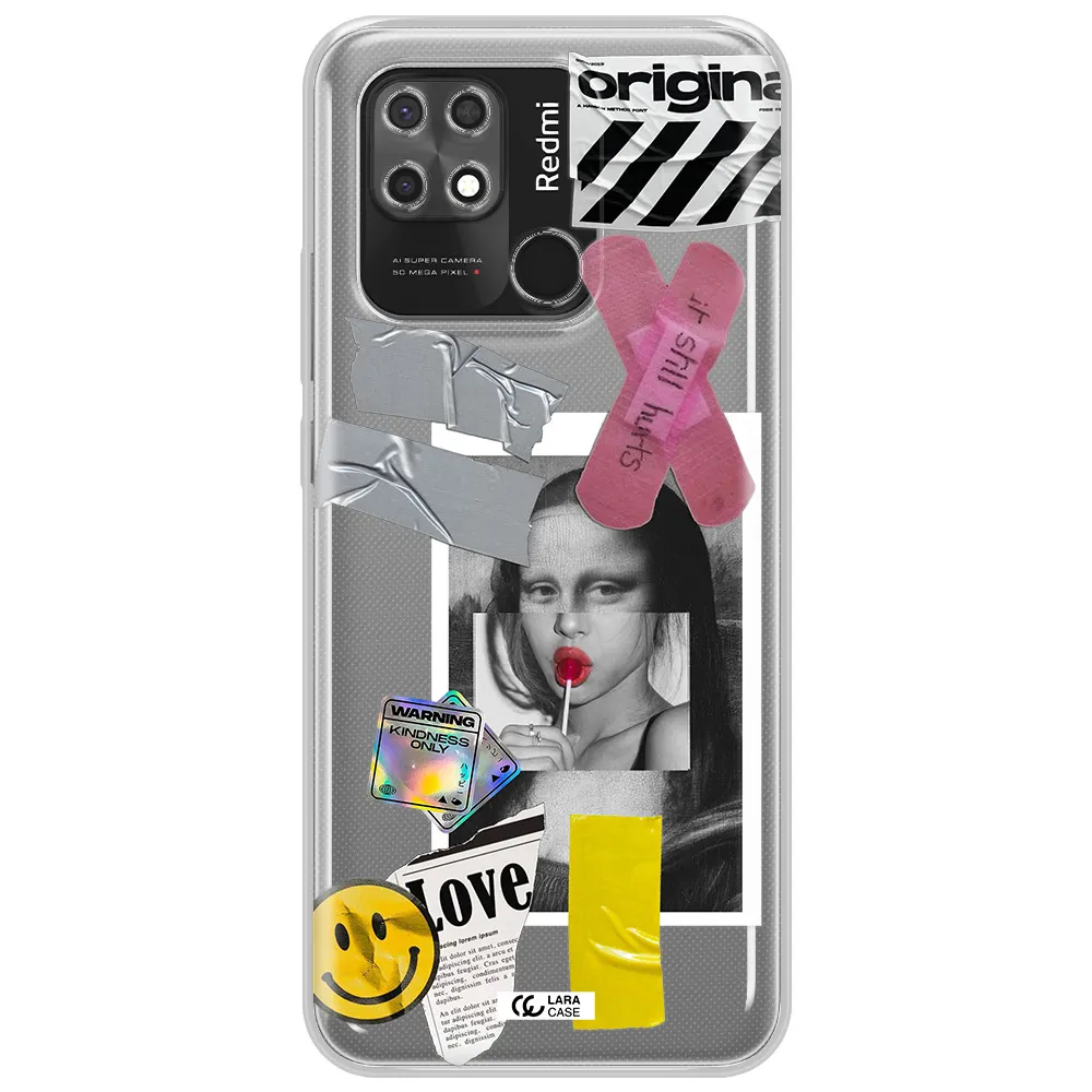 Mona Lisa Street Style Xiaomi Redmi 10C Clear TPU Case