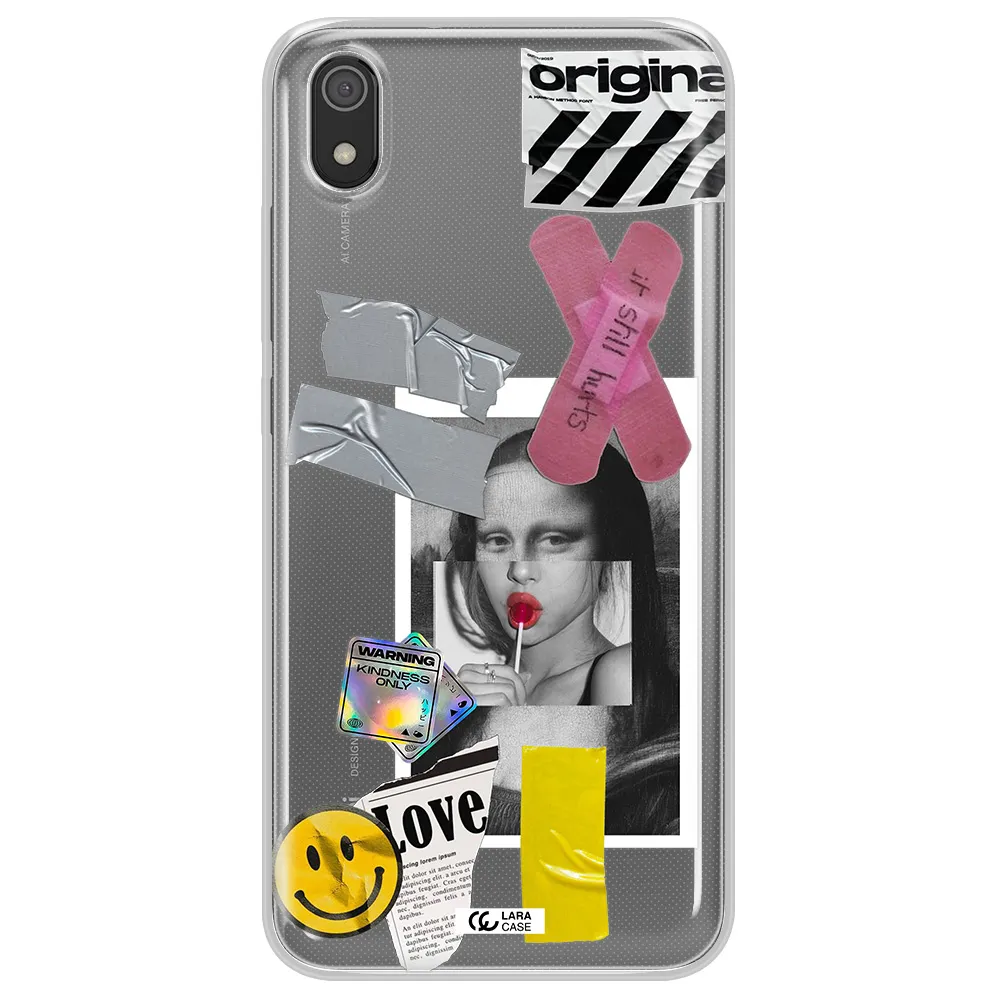 Mona Lisa Street Style Xiaomi Redmi 7A Clear TPU Case
