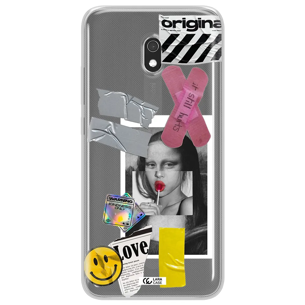 Mona Lisa Street Style Xiaomi Redmi 8A Clear TPU Case