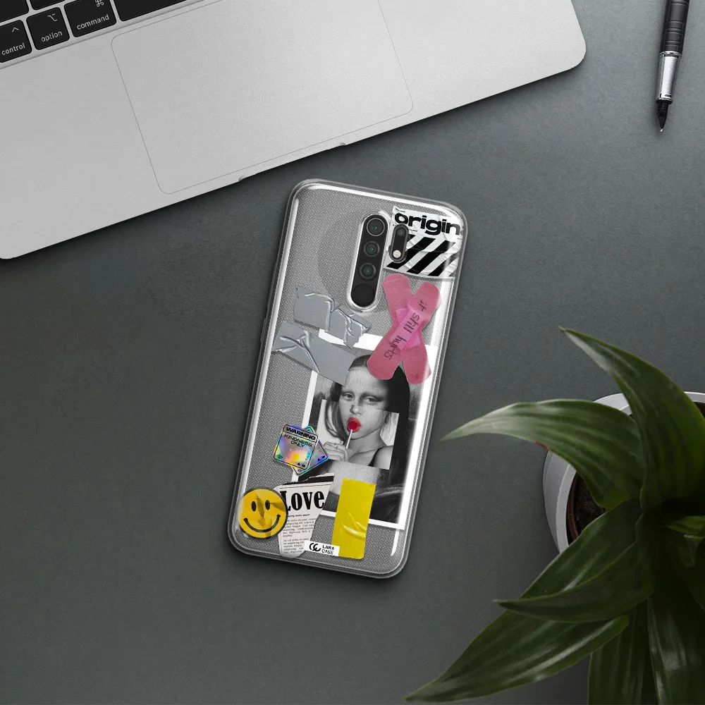 Mona Lisa Street Style Xiaomi Redmi 9 Clear TPU Case