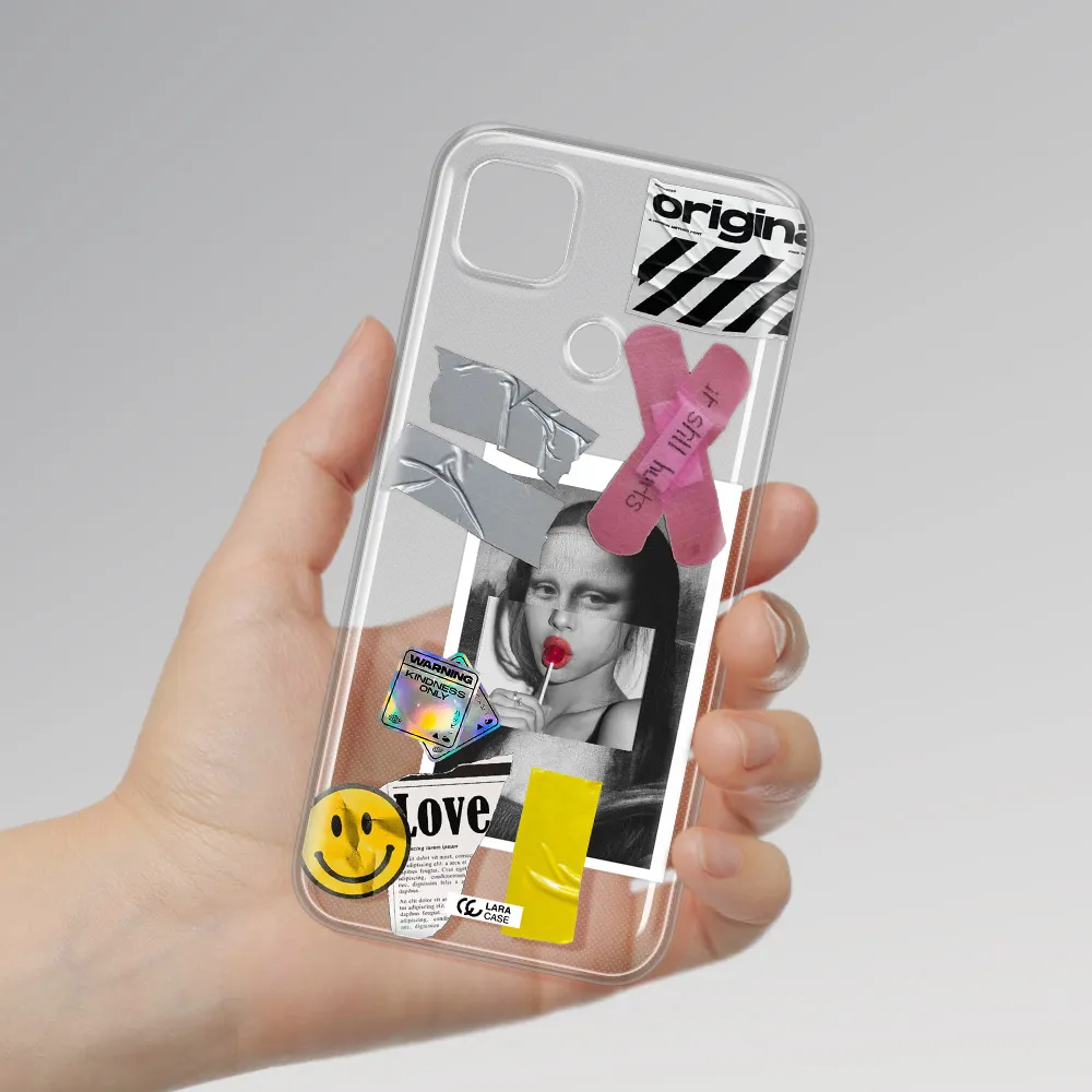 Mona Lisa Street Style Xiaomi Redmi 9C Clear TPU Case