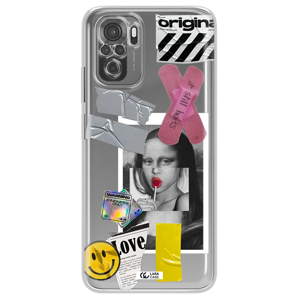 Mona Lisa Street Style Xiaomi Redmi Note 10S Clear Tpu Case
