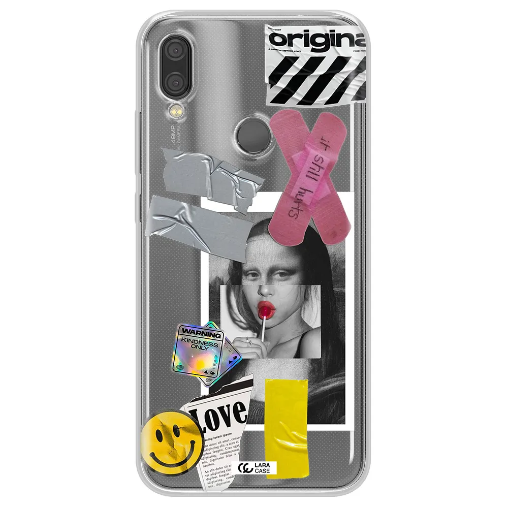 Mona Lisa Street Style Xiaomi Redmi Note 7 Clear TPU Case