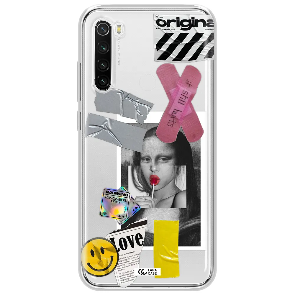 Mona Lisa Street Style Xiaomi Redmi Note 8T Clear Tpu Case