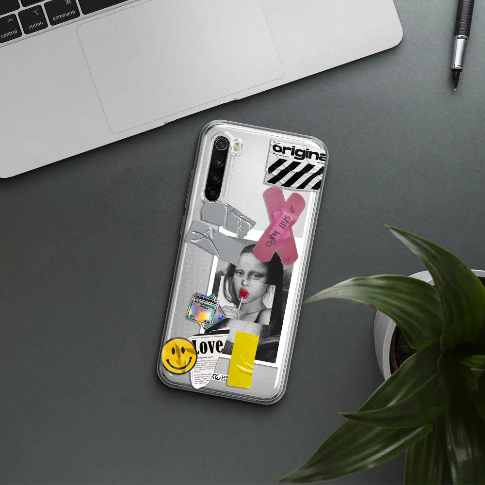 Mona Lisa Street Style Xiaomi Redmi Note 8T Clear Tpu Case