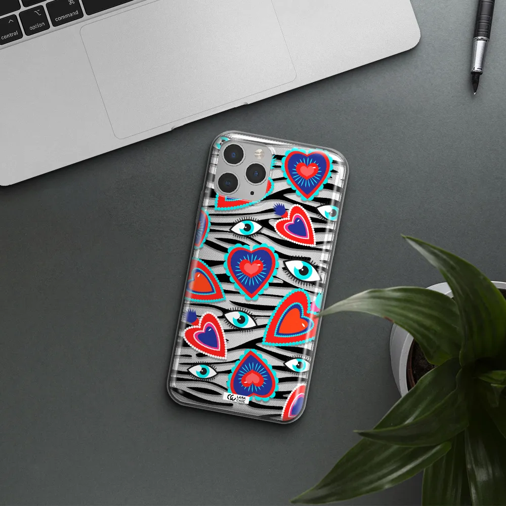Eye Heart Apple iPhone 11 pro Clear TPU Case