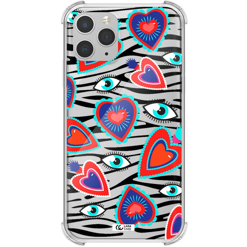 Eye Heart Apple iPhone 11 pro max Clear PC Case