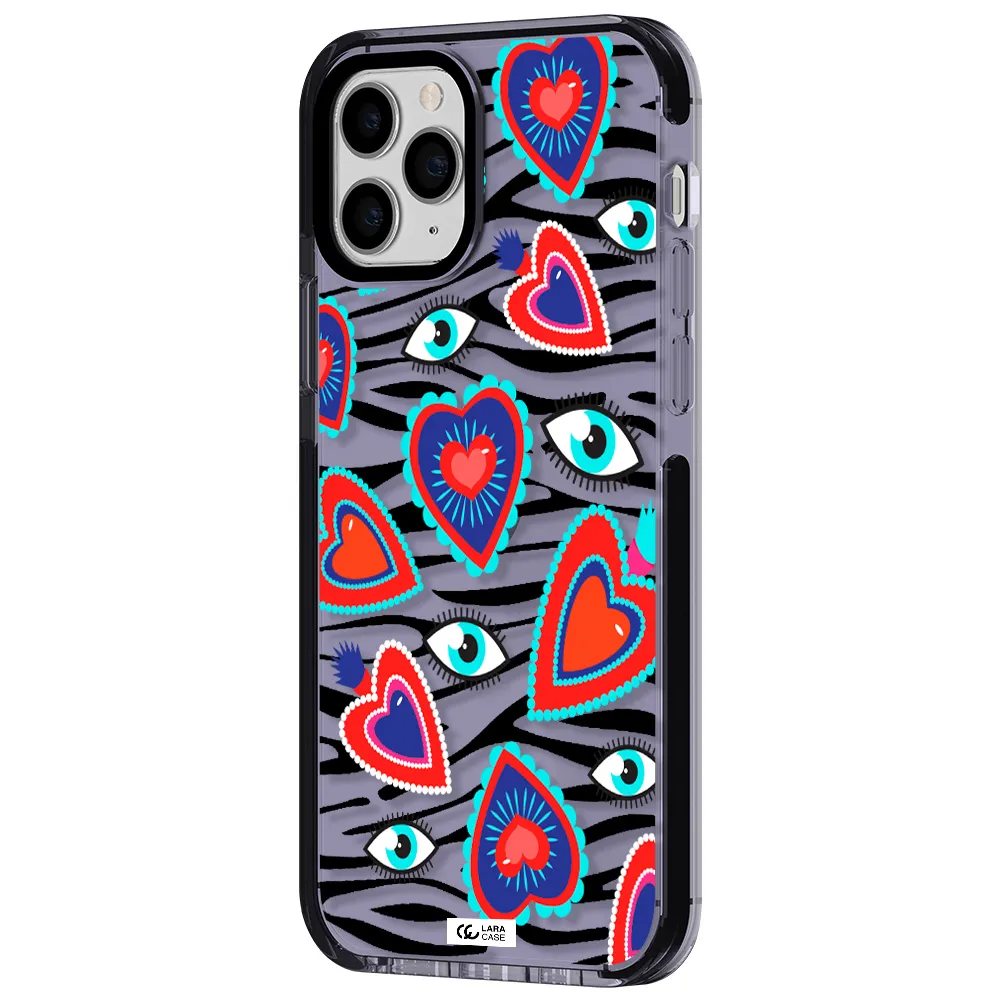 Eye Heart Apple iPhone 11 pro max impact Lilac Case