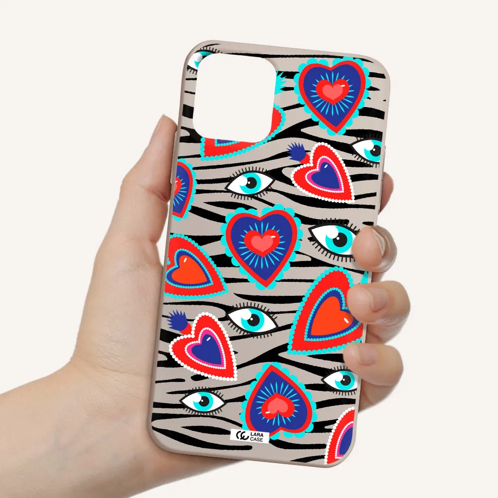 Eye Heart Apple iPhone 11 pro max Silicone Stone Case