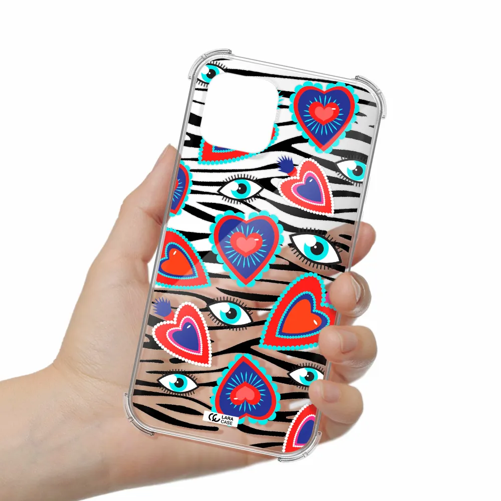 Eye Heart Apple iPhone 12 Clear PC Case