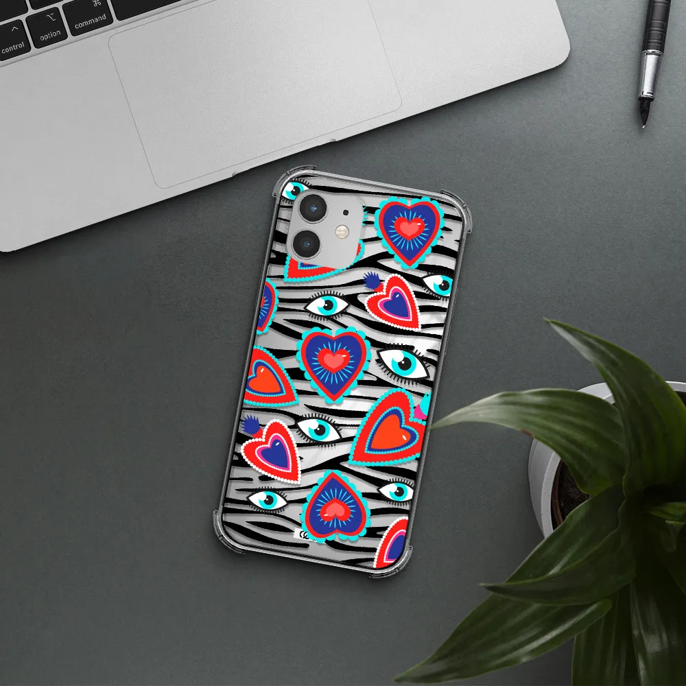 Eye Heart Apple iPhone 12 mini Clear PC Case