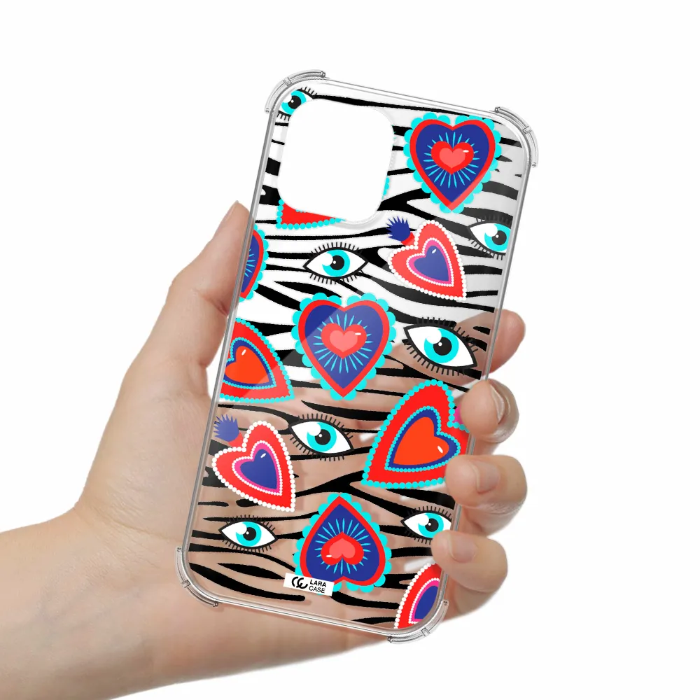 Eye Heart Apple iPhone 12 pro Clear PC Case