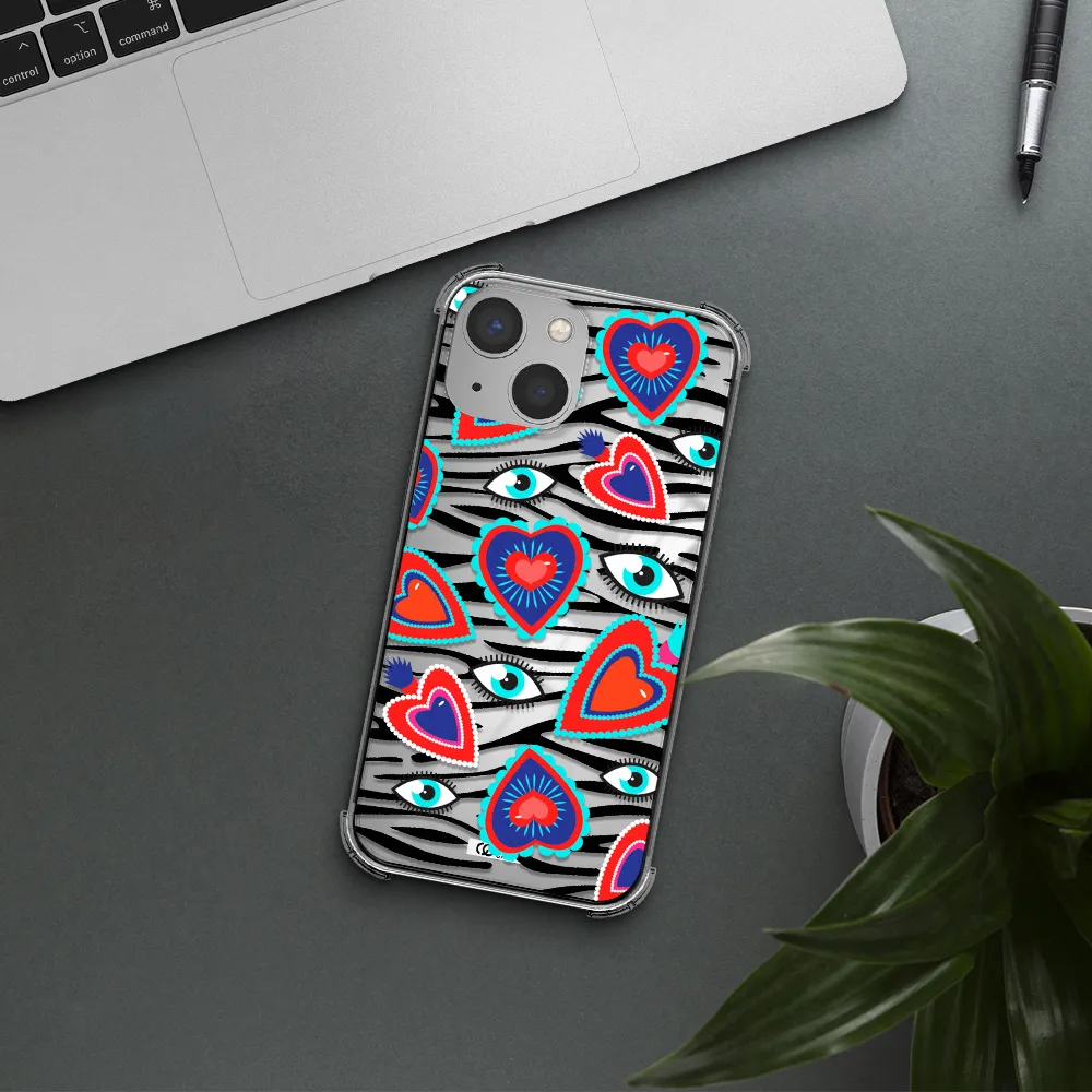 Eye Heart Apple iPhone 13 Clear PC Case