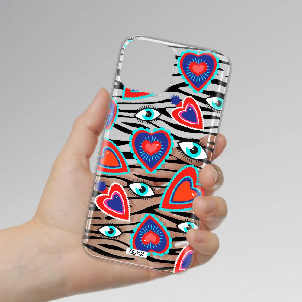 Eye Heart Apple iPhone 13 mini Clear TPU Case