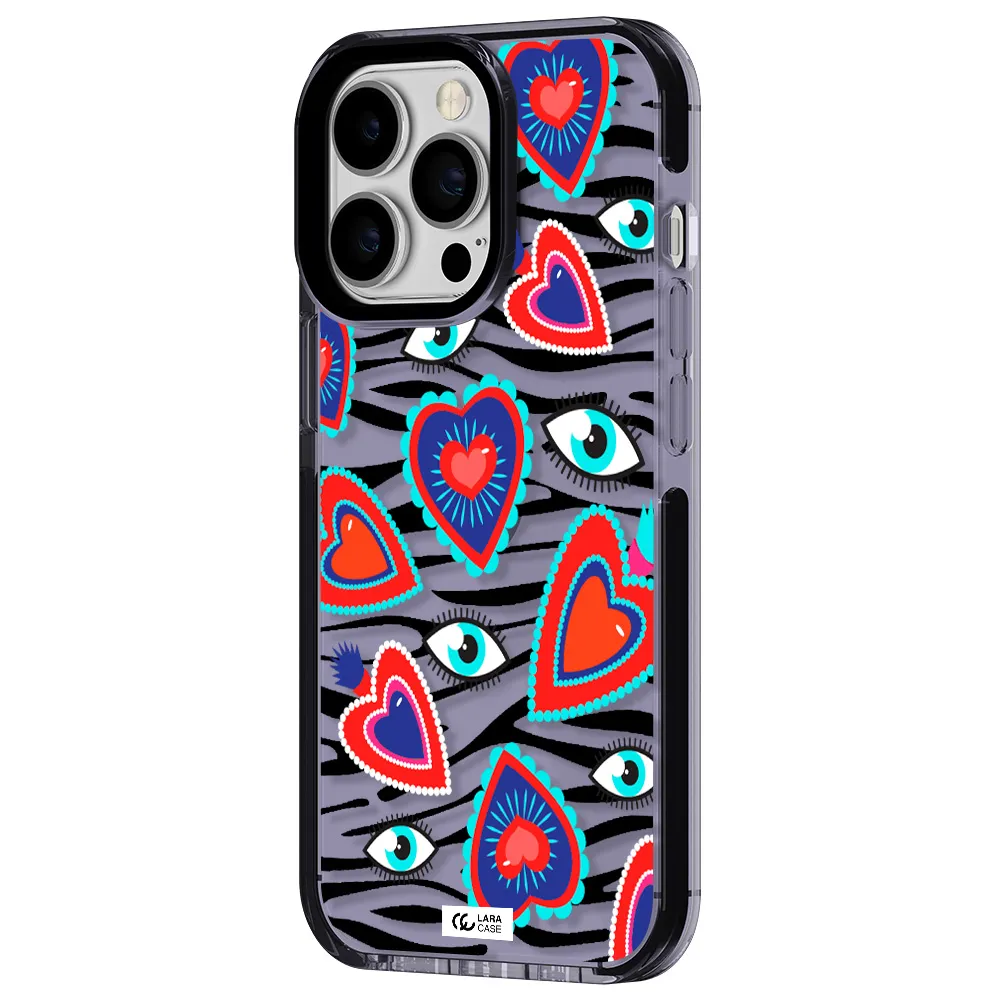 Eye Heart Apple iPhone 13 Pro impact Lilac Case