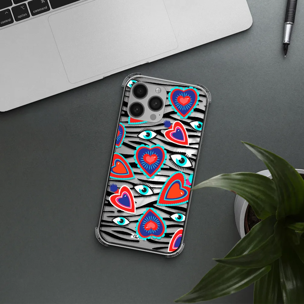 Eye Heart Apple iPhone 13 Pro Max Clear PC Case