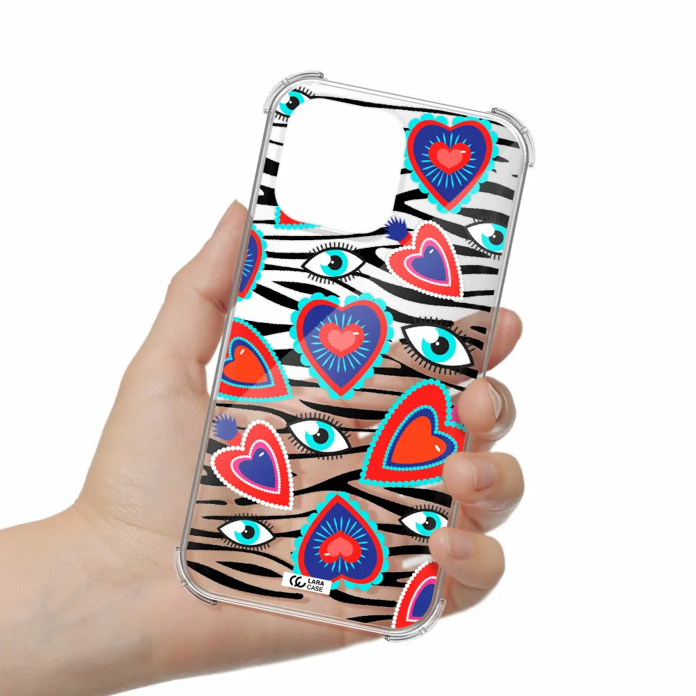 Eye Heart Apple iPhone 14 pro max Clear PC Case