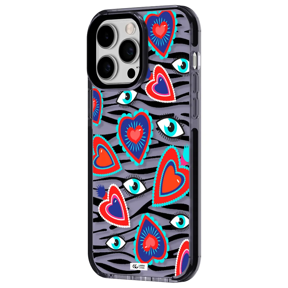 Eye Heart Apple iPhone 15 Pro impact Lilac Case