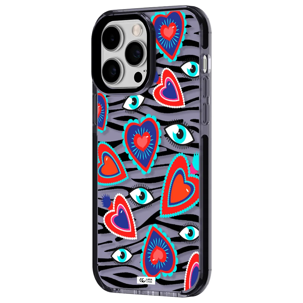 Eye Heart Apple iPhone 15 Pro Max impact Lilac Case