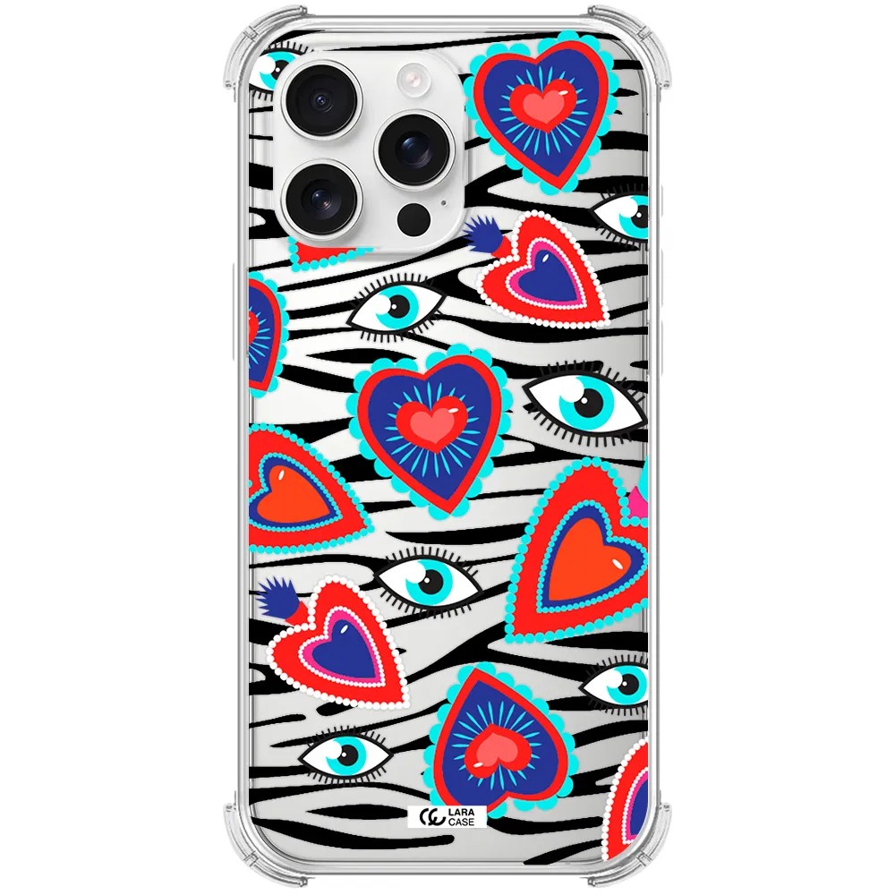 Eye Heart Apple Iphone 16 Pro Max Clear Pc Case