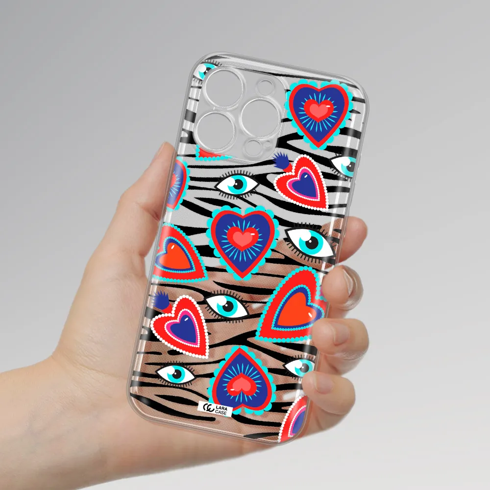 Eye Heart Apple Iphone 16 Pro Max Clear Tpu Case