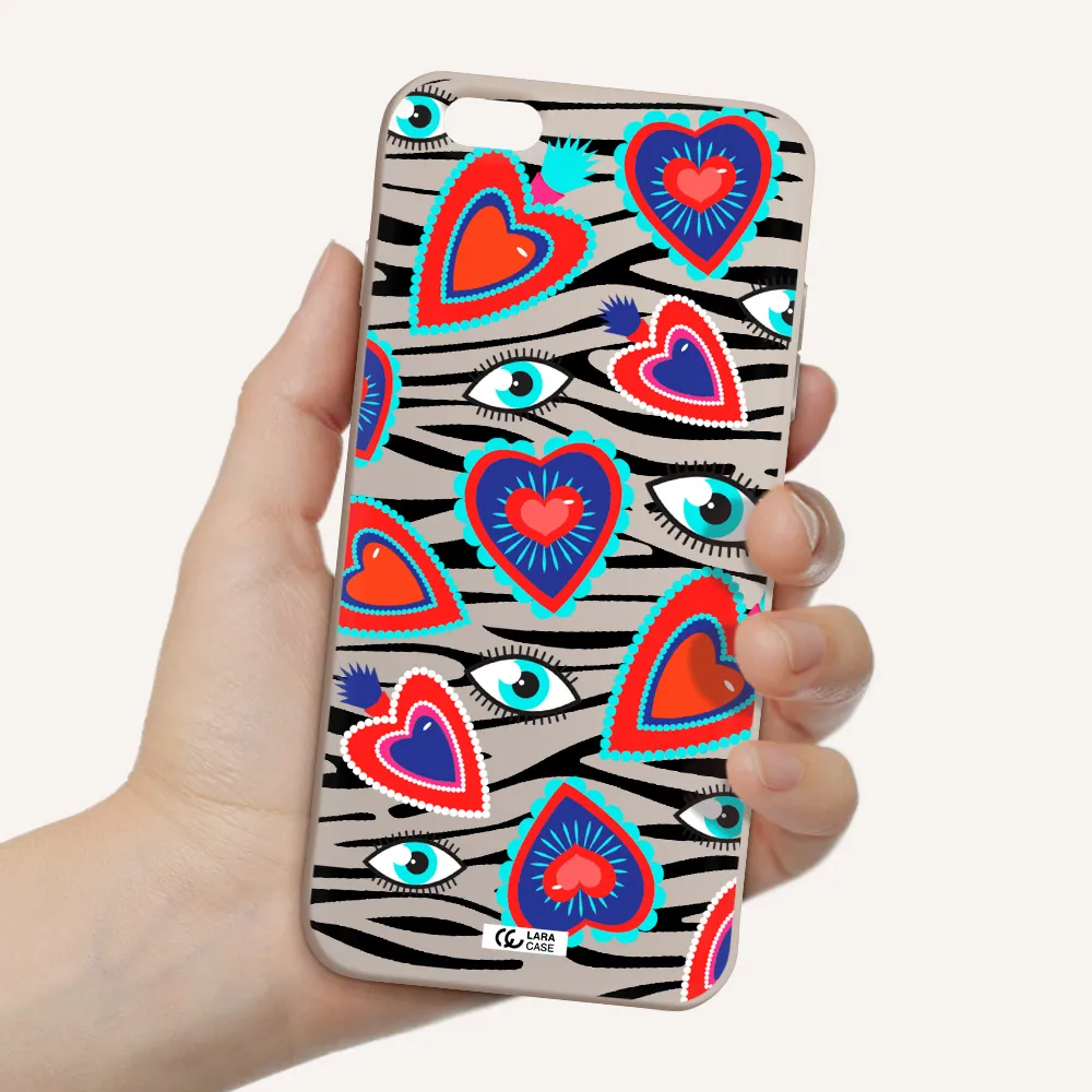 Eye Heart Apple iPhone 6 plus Silicone Stone Case