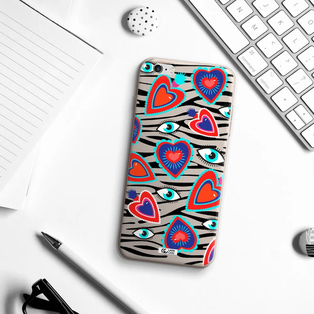 Eye Heart Apple iPhone 6 plus Silicone Stone Case