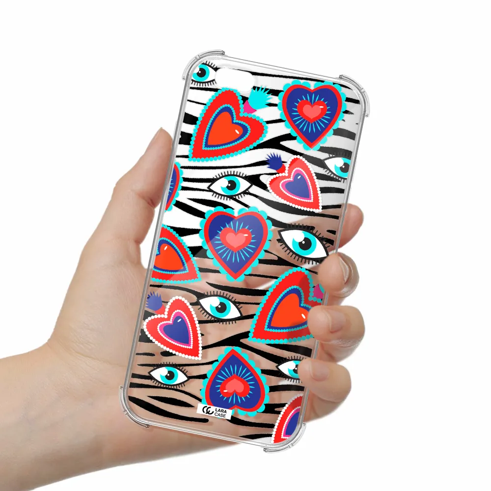Eye Heart Apple iPhone 6 s plus Clear PC Case