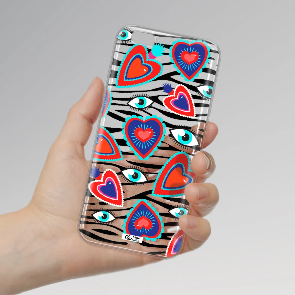 Eye Heart Apple iPhone 6 s plus Clear TPU Case