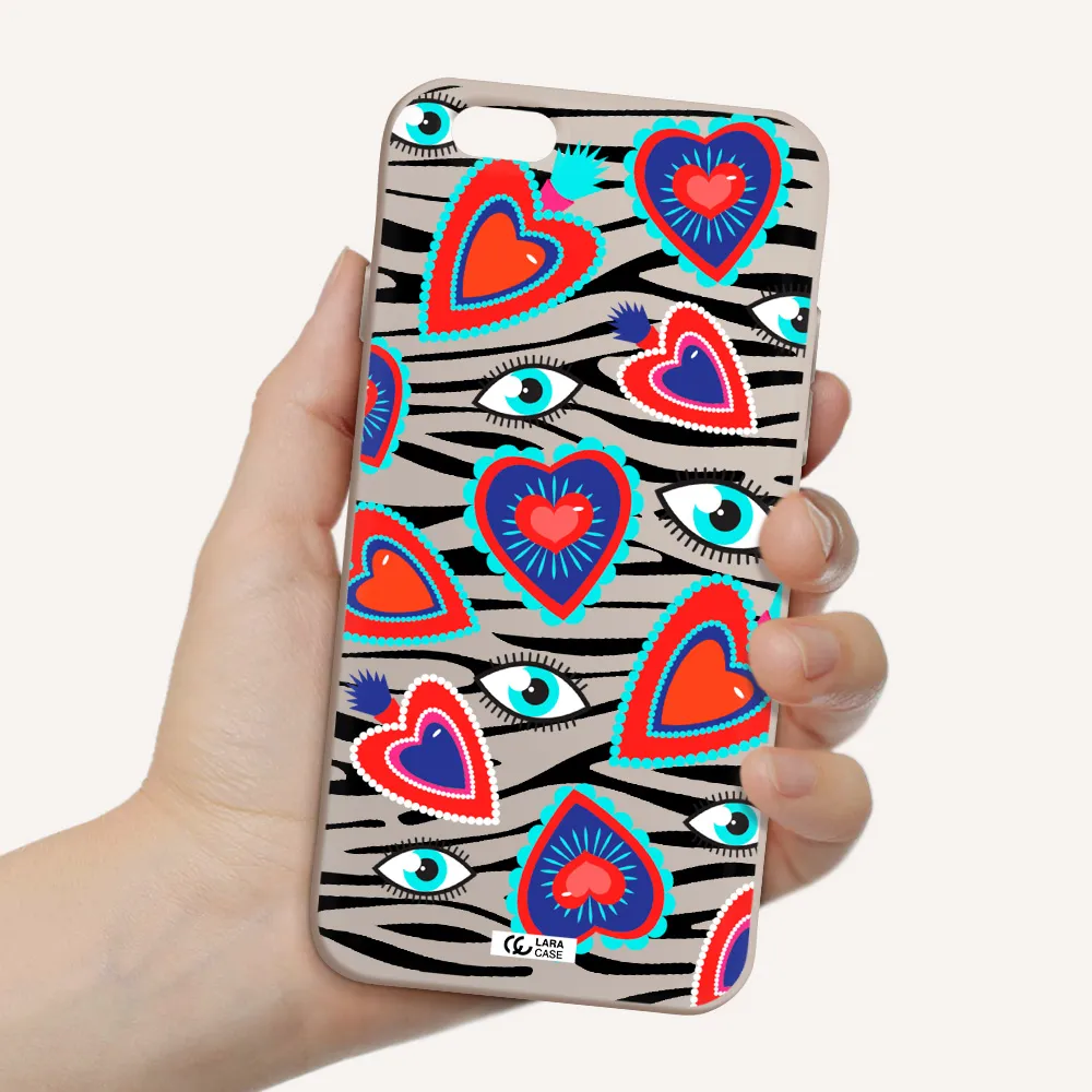 Eye Heart Apple iPhone 6 Silicone Stone Case
