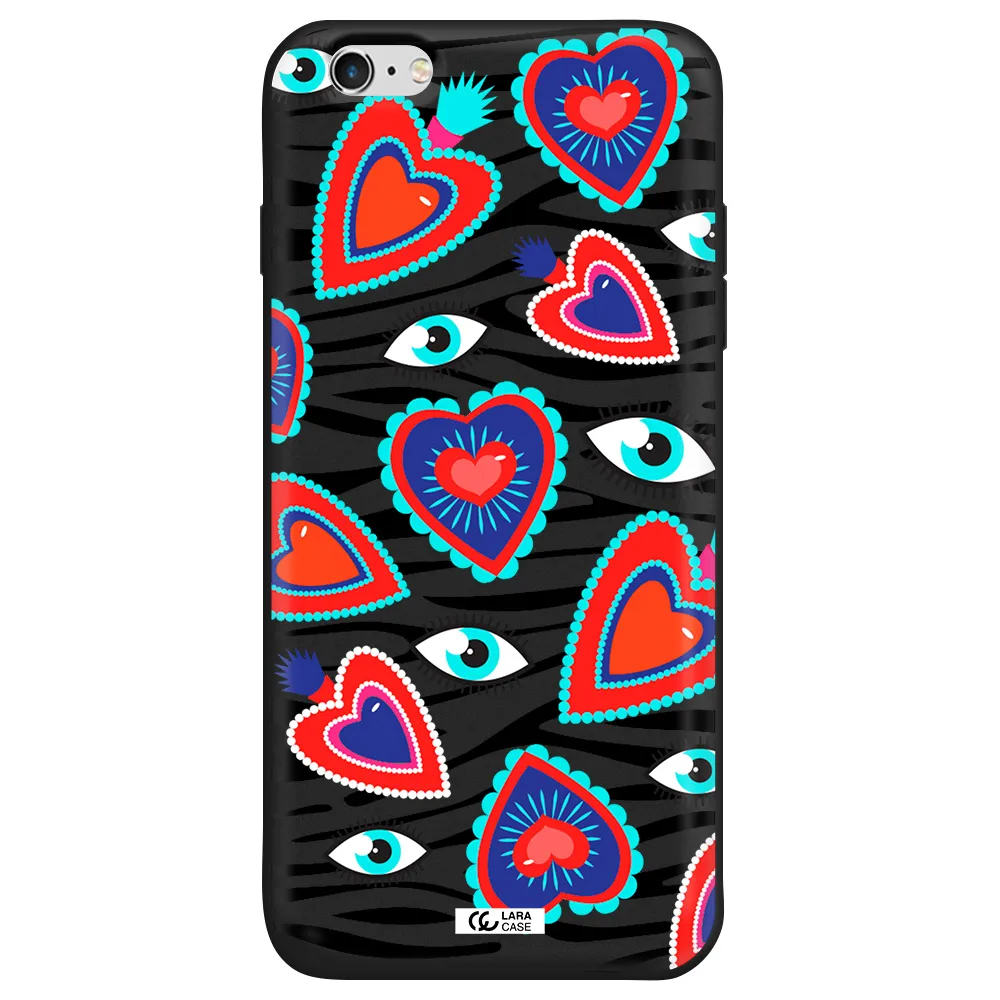 Eye Heart Apple iPhone 6S Silicone black Case