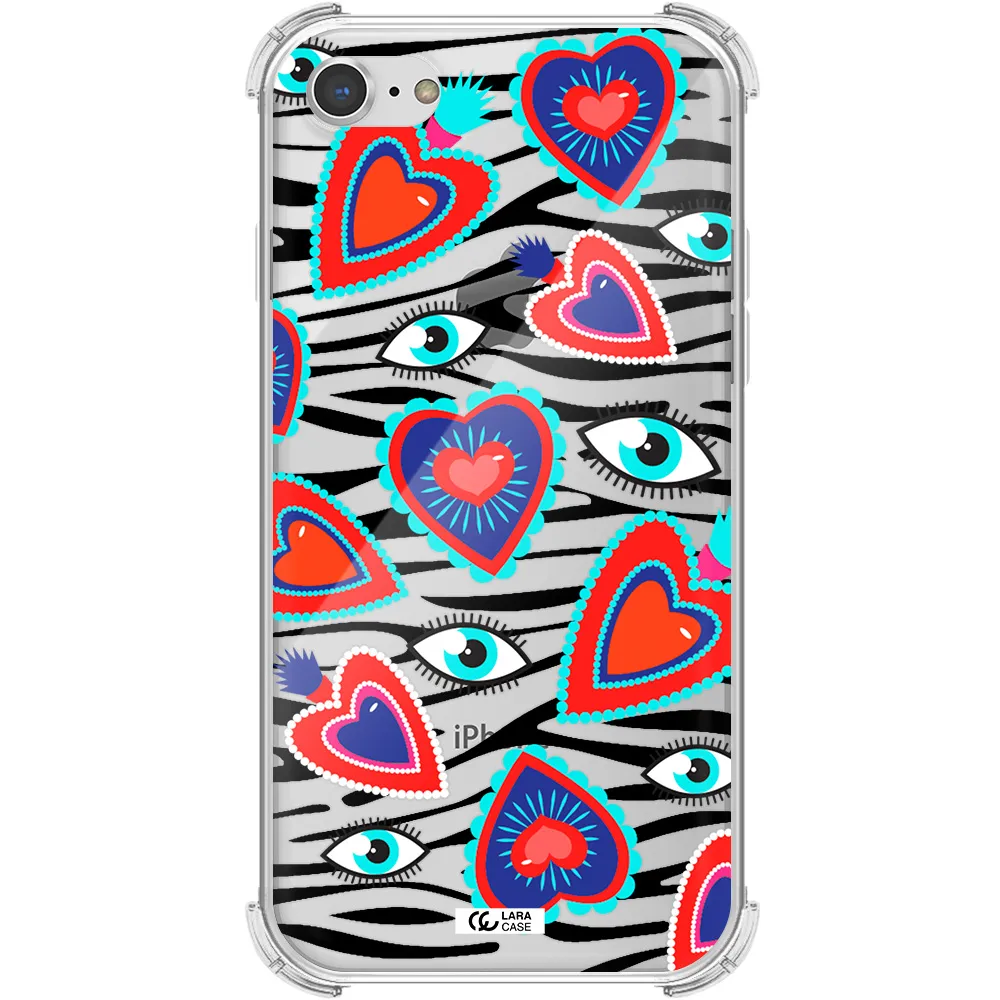 Eye Heart Apple iPhone 7 Clear PC Case