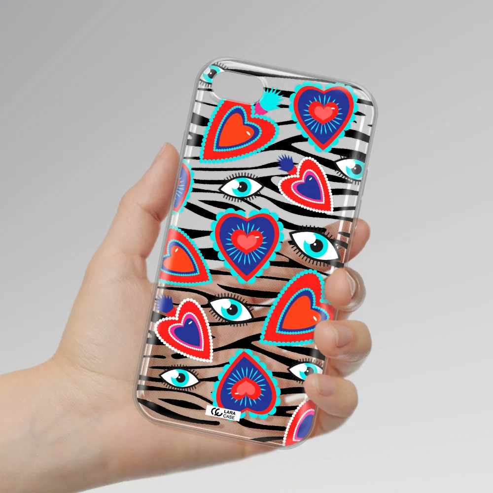 Eye Heart Apple iPhone 7 Clear TPU Case