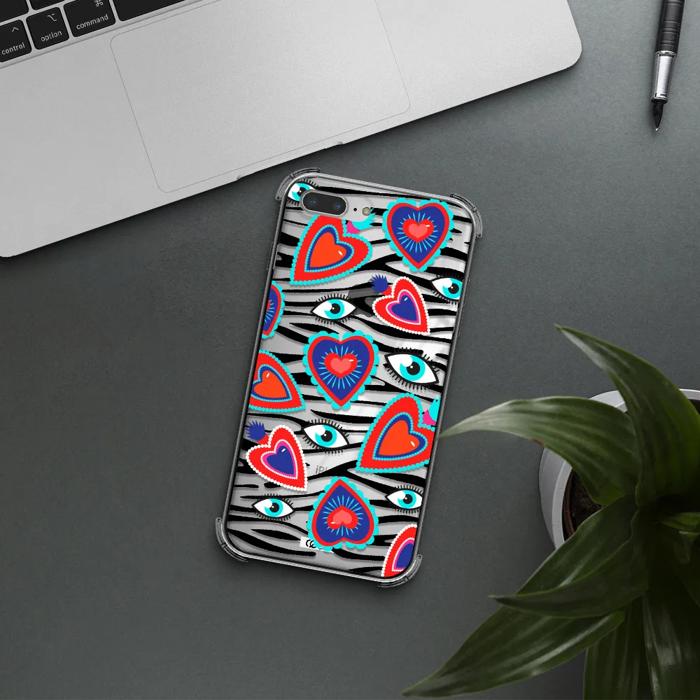 Eye Heart Apple iPhone 7 plus Clear PC Case
