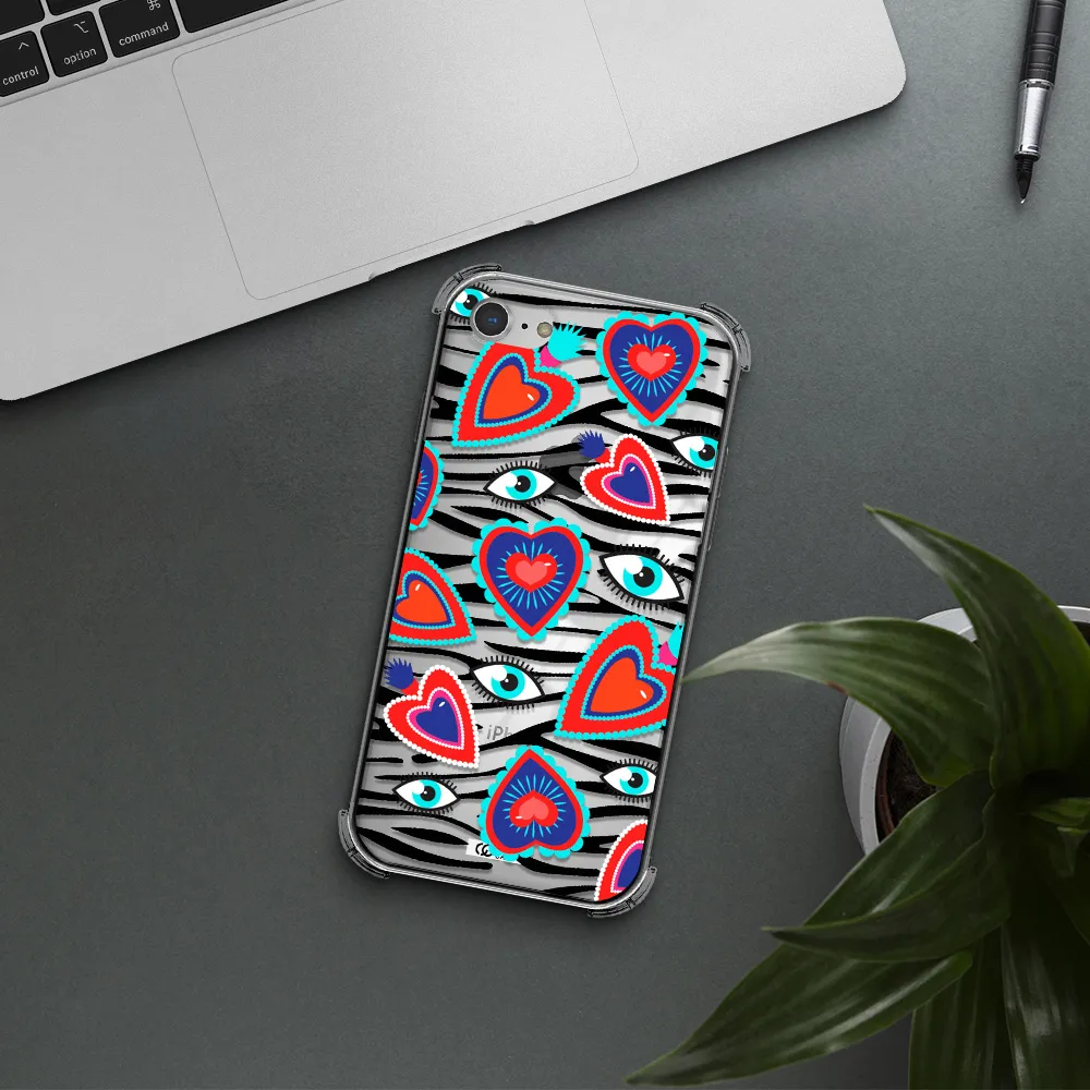 Eye Heart Apple iPhone 8 Clear PC Case