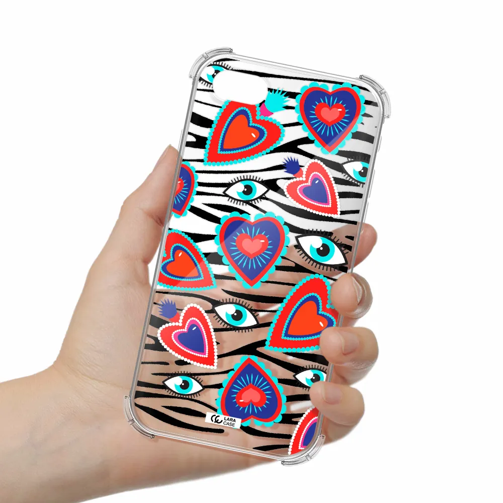 Eye Heart Apple iPhone se 2020 Clear PC Case