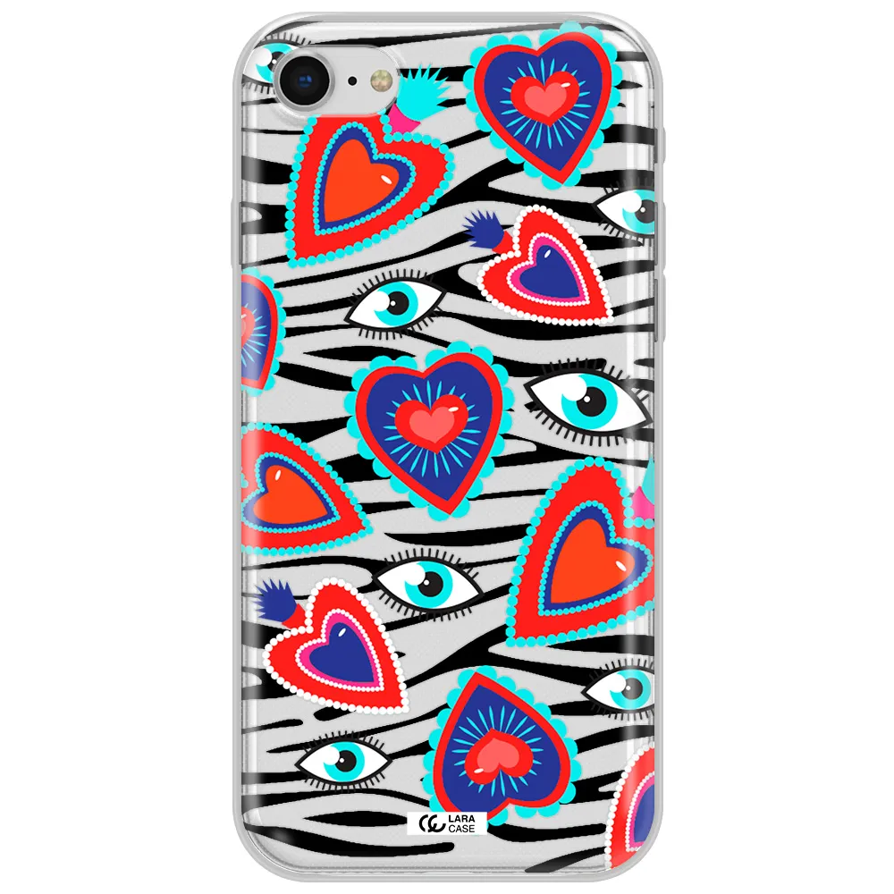Eye Heart Apple Iphone Se 2020 Clear Tpu Case