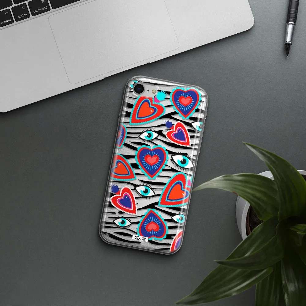 Eye Heart Apple Iphone Se 2020 Clear Tpu Case