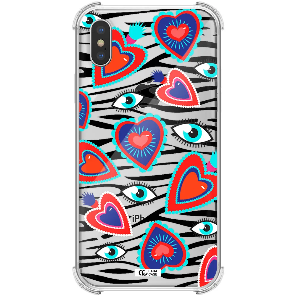 Eye Heart Apple iPhone X Clear PC Case