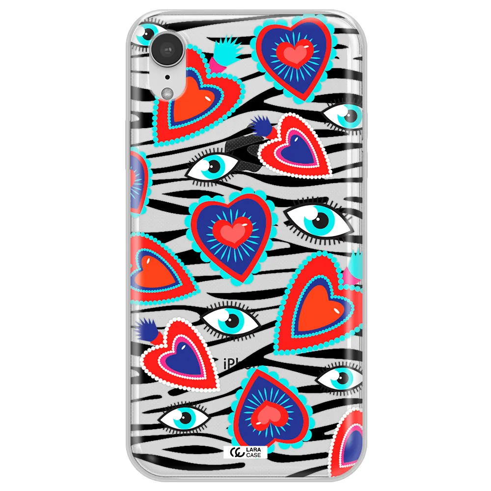 Eye Heart Apple iPhone XR Clear TPU Case