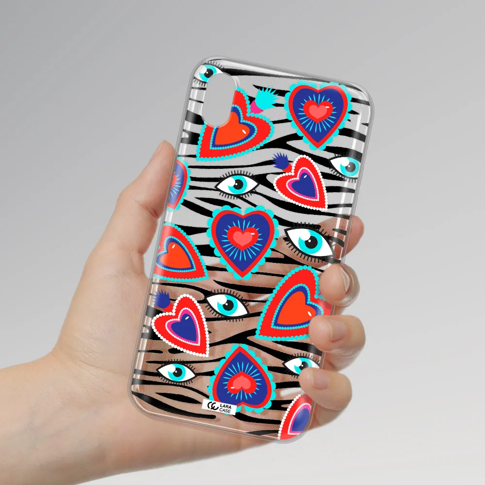 Eye Heart Apple iPhone XR Clear TPU Case