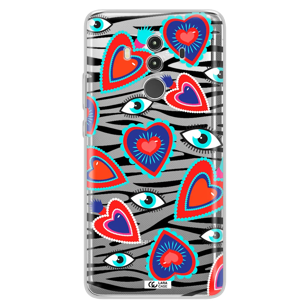 Eye Heart Huawei Mate 10 Clear TPU Case